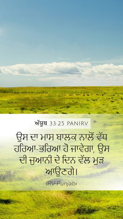 ਅੱਯੂਬ 33:25 PANIRV Bible Verse Image