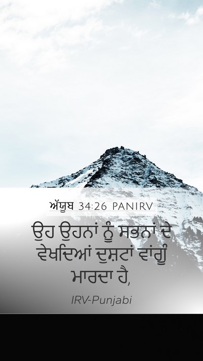 ਅੱਯੂਬ 34:26 PANIRV Bible Verse Image