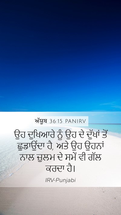 ਅੱਯੂਬ 36:15 PANIRV Bible Verse Image