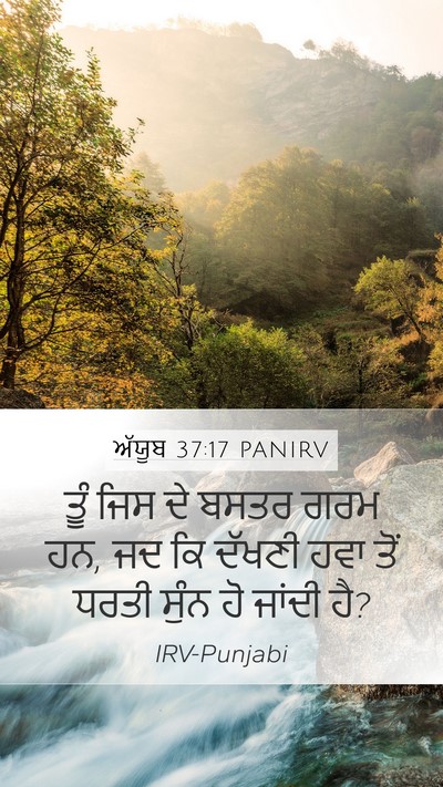 ਅੱਯੂਬ 37:17 PANIRV Bible Verse Image