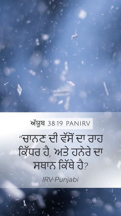 ਅੱਯੂਬ 38:19 PANIRV Bible Verse Image