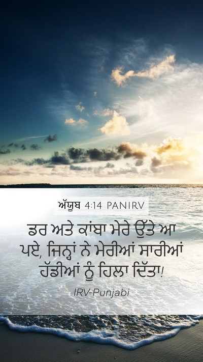 ਅੱਯੂਬ 4:14 PANIRV Bible Verse Image