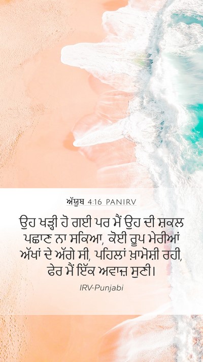 ਅੱਯੂਬ 4:16 PANIRV Bible Verse Image