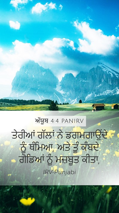ਅੱਯੂਬ 4:4 PANIRV Bible Verse Image