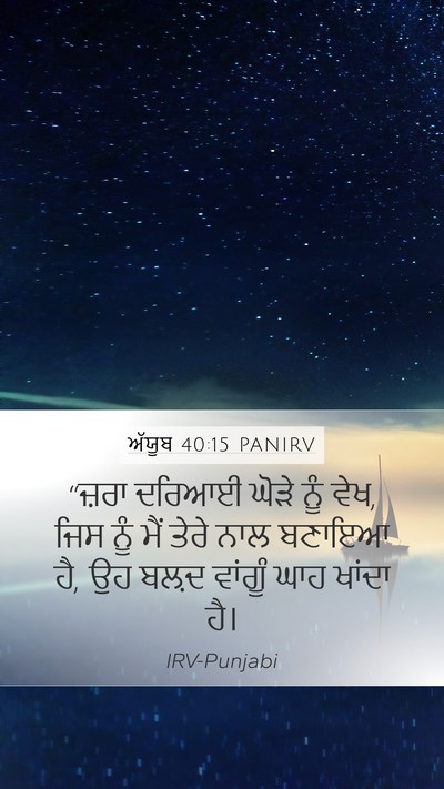 ਅੱਯੂਬ 40:15 PANIRV Bible Verse Image