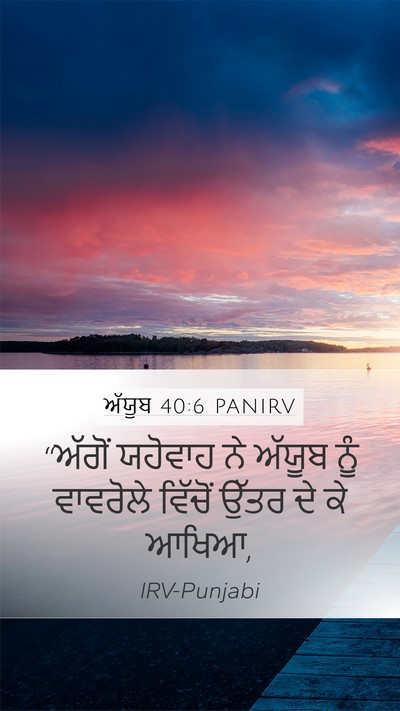 ਅੱਯੂਬ 40:6 PANIRV Bible Verse Image