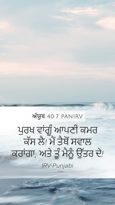 ਅੱਯੂਬ 40:7 PANIRV Bible Verse Image