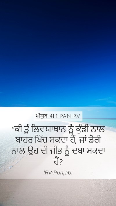 ਅੱਯੂਬ 41:1 PANIRV Bible Verse Image