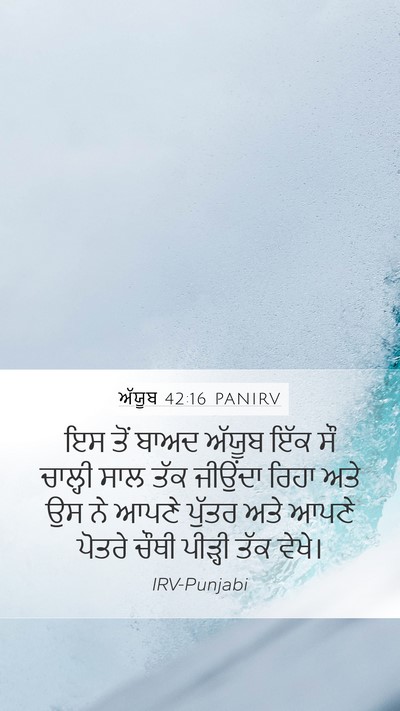 ਅੱਯੂਬ 42:16 PANIRV Bible Verse Image