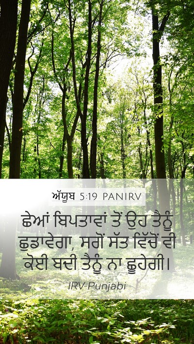 ਅੱਯੂਬ 5:19 PANIRV Bible Verse Image