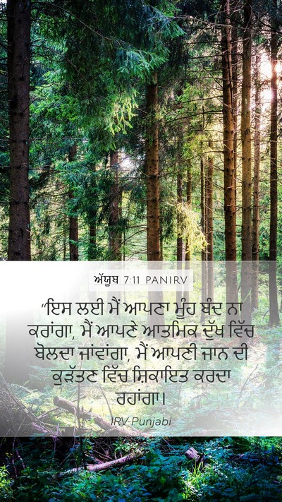ਅੱਯੂਬ 7:11 PANIRV Bible Verse Image