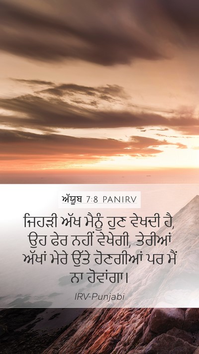 ਅੱਯੂਬ 7:8 PANIRV Bible Verse Image