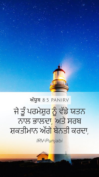 ਅੱਯੂਬ 8:5 PANIRV Bible Verse Image