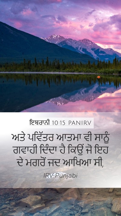 ਇਬਰਾਨੀ 10:15 PANIRV Bible Verse Image