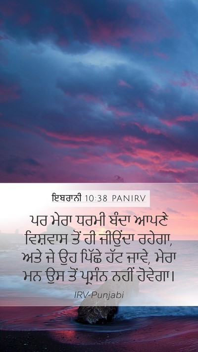 ਇਬਰਾਨੀ 10:38 PANIRV Bible Verse Image