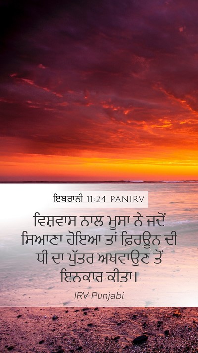 ਇਬਰਾਨੀ 11:24 PANIRV Bible Verse Image