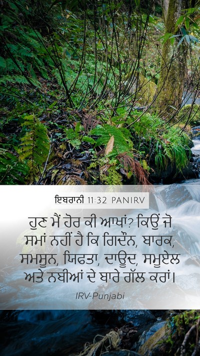 ਇਬਰਾਨੀ 11:32 PANIRV Bible Verse Image