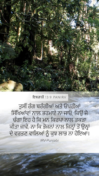 ਇਬਰਾਨੀ 13:9 PANIRV Bible Verse Image