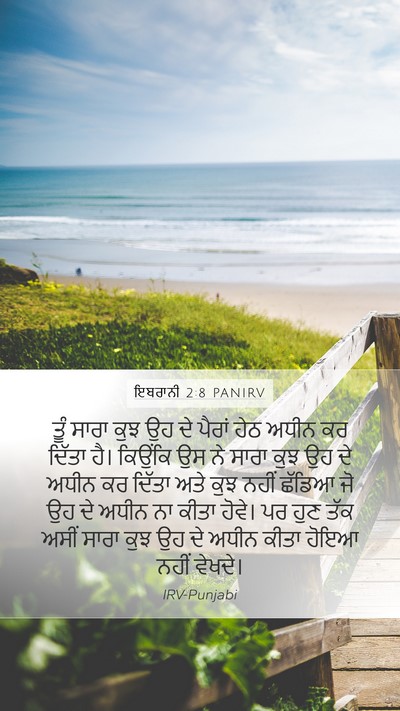 ਇਬਰਾਨੀ 2:8 PANIRV Bible Verse Image