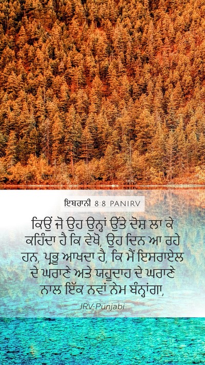 ਇਬਰਾਨੀ 8:8 PANIRV Bible Verse Image