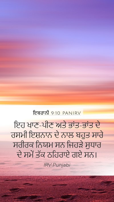 ਇਬਰਾਨੀ 9:10 PANIRV Bible Verse Image