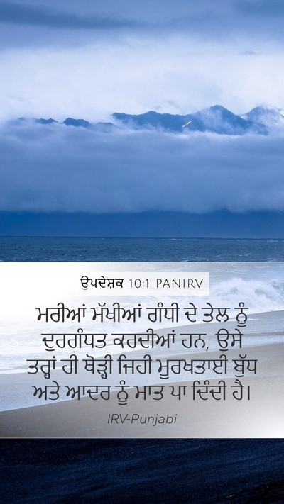 ਉਪਦੇਸ਼ਕ 10:1 PANIRV Bible Verse Image