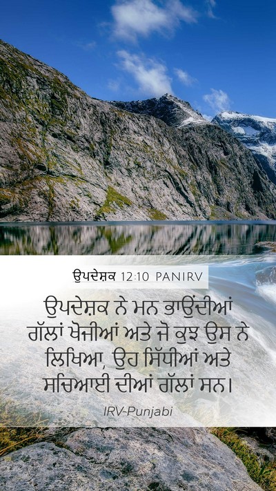 ਉਪਦੇਸ਼ਕ 12:10 PANIRV Bible Verse Image
