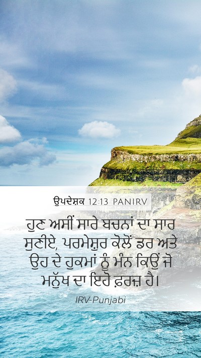 ਉਪਦੇਸ਼ਕ 12:13 PANIRV Bible Verse Image