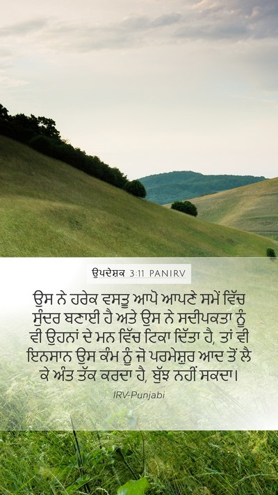 ਉਪਦੇਸ਼ਕ 3:11 PANIRV Bible Verse Image