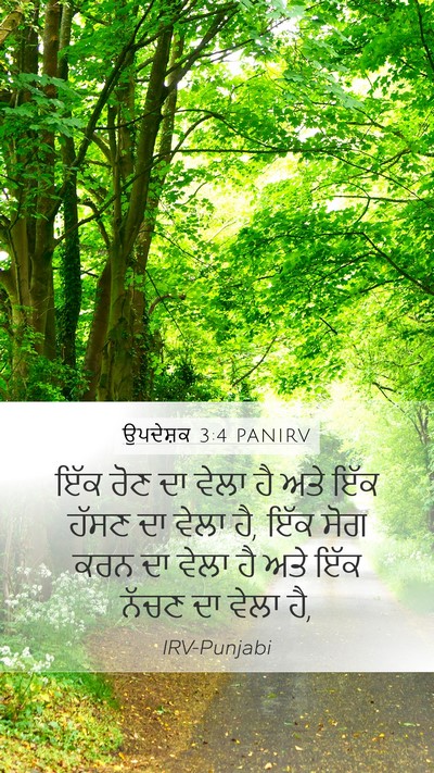 ਉਪਦੇਸ਼ਕ 3:4 PANIRV Bible Verse Image