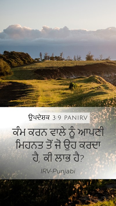 ਉਪਦੇਸ਼ਕ 3:9 PANIRV Bible Verse Image