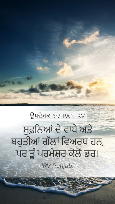 ਉਪਦੇਸ਼ਕ 5:7 PANIRV Bible Verse Image