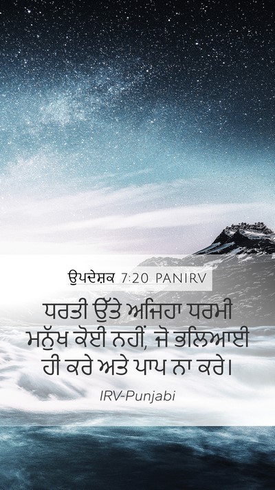 ਉਪਦੇਸ਼ਕ 7:20 PANIRV Bible Verse Image