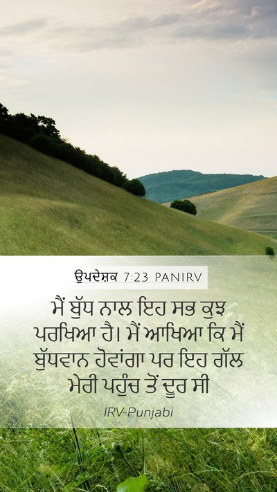 ਉਪਦੇਸ਼ਕ 7:23 PANIRV Bible Verse Image
