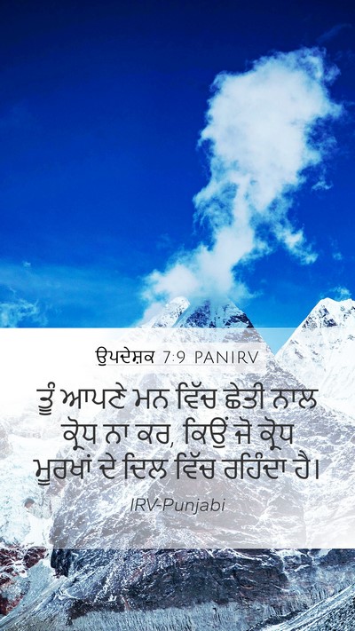 ਉਪਦੇਸ਼ਕ 7:9 PANIRV Bible Verse Image
