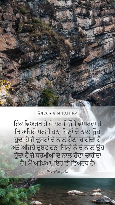 ਉਪਦੇਸ਼ਕ 8:14 PANIRV Bible Verse Image