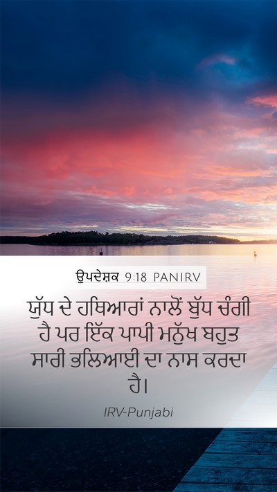 ਉਪਦੇਸ਼ਕ 9:18 PANIRV Bible Verse Image