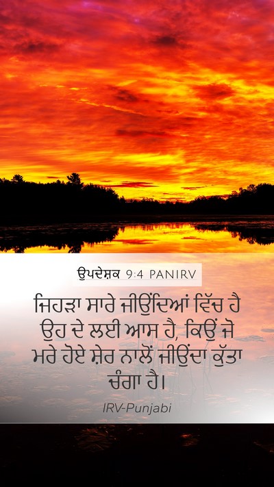 ਉਪਦੇਸ਼ਕ 9:4 PANIRV Bible Verse Image