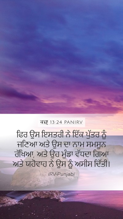 ਕਜ਼ਾૃ 13:24 PANIRV Bible Verse Image