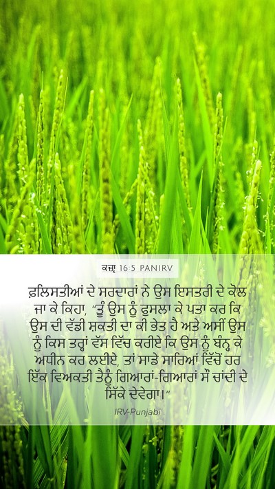 ਕਜ਼ਾૃ 16:5 PANIRV Mobile Phone Wallpaper - ਫ਼ਲਿਸਤੀਆਂ ਦੇ - Mobile Bible Verse Wallpaper