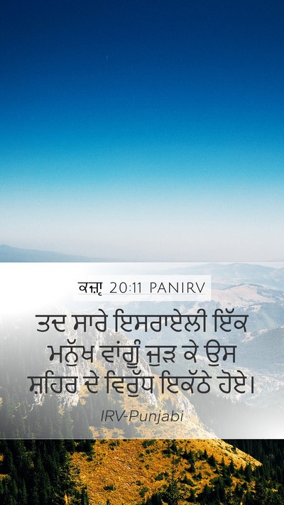 ਕਜ਼ਾૃ 20:11 PANIRV Bible Verse Image
