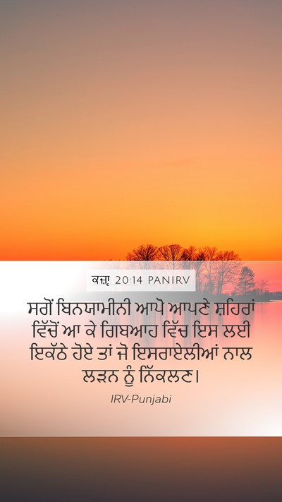 ਕਜ਼ਾૃ 20:14 PANIRV Bible Verse Image