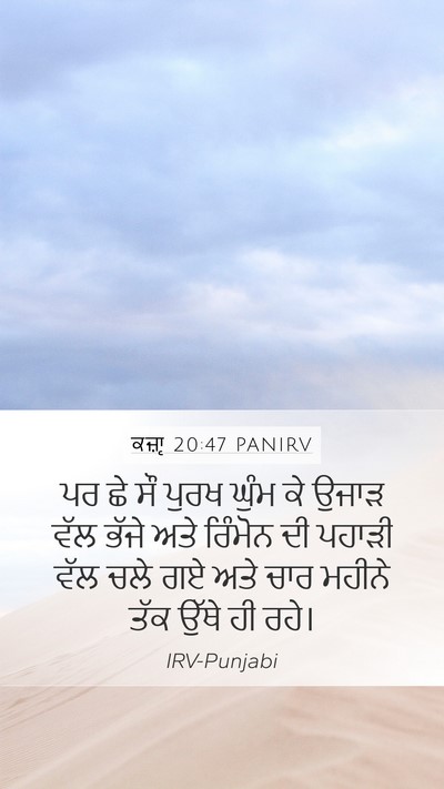 ਕਜ਼ਾૃ 20:47 PANIRV Bible Verse Image