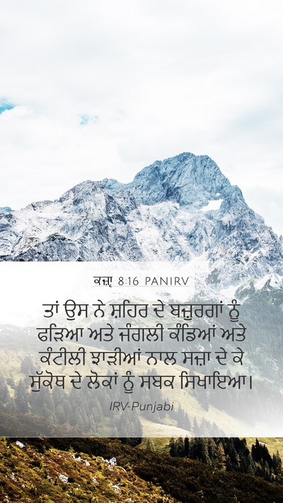 ਕਜ਼ਾૃ 8:16 PANIRV Mobile Phone Wallpaper - ਤਾਂ ਉਸ ਨੇ ਸ਼ਹਿਰ ਦੇ - Mobile Bible Verse Wallpaper
