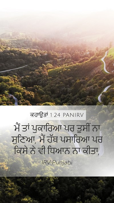 ਕਹਾਉਤਾਂ 1:24 PANIRV Bible Verse Image