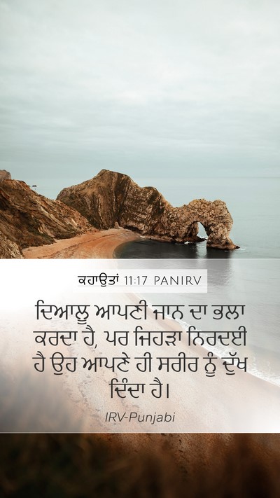 ਕਹਾਉਤਾਂ 11:17 PANIRV Bible Verse Image