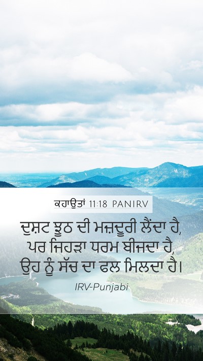 ਕਹਾਉਤਾਂ 11:18 PANIRV Bible Verse Image