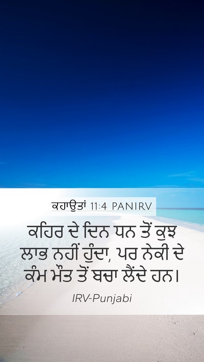ਕਹਾਉਤਾਂ 11:4 PANIRV Bible Verse Image