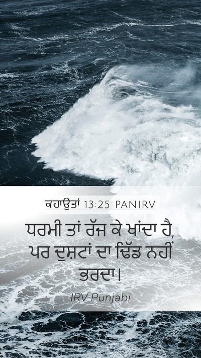 ਕਹਾਉਤਾਂ 13:25 PANIRV Bible Verse Image