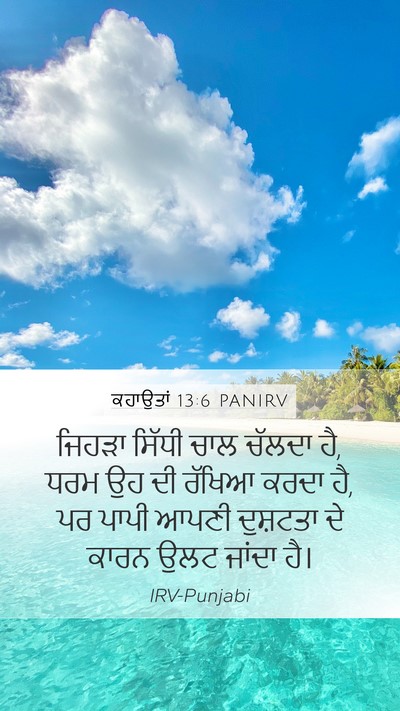 ਕਹਾਉਤਾਂ 13:6 PANIRV Bible Verse Image